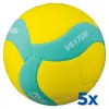 Pack 5 x Mikasa VS170W-Y-G kid's volleyball