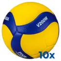 Pack 10 x Mikasa V200W volleyball