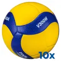 Pack 10 x Mikasa V300W competition volleyball