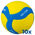 Pack 10 x Mikasa VS170W-Y-BL kid's volleyball