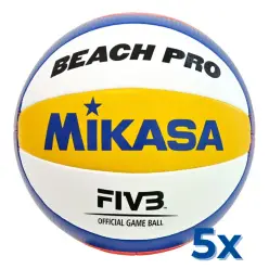 Pack 5 x Mikasa BV550C competition beach volleyball